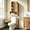 Nature-8.4"D x 23.7"W x 70"H, variant on HMstone Over The Toilet Storage Cabinet, 23.7’’W Bathroom Storage Shelf Organizer with Rattan Doors, Freestanding Above The Toilet Storage Cabinet with Adjustable Shelf for Bathroom, Nature