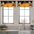 thumbnail image 4 of LALILO Kitchen Curtain Valance Cute Cartoon Llama Tribal Rod Pocket Window Curtain 52"x 18" Set of 2, 4 of 7