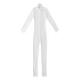 thumbnail image 3 of TiaoBug Kids Girls Full Length Bodysuit Unitards Solid Gymnastics Leotard 3-16 Ivory 13-14, 3 of 7