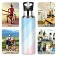 thumbnail image 7 of Yayeee 33oz Insulated Water Bottle Double Wall Stainless Steel with Flip Straw Lid, Blue Gradient, 7 of 7