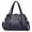 *New--Blue, variant on Women Purse and Handbags Fashion Tote PU Stiching Top Handle Satchel Shoulder Bag Solid Color