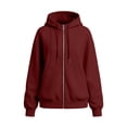 thumbnail image 4 of Perfectbot Women's Zip Up Hoodie Long Sleeve Fall Winter Sweatshirt Jacket with Pockets Casual Outerwear, 4 of 9