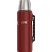 Thermos Stainless King Vacuum Insulated Beverage Bottle, Matte Rustic Red, 40oz