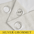 thumbnail image 2 of NICETOWN Natural 100% Linen Blackout Curtains 72 Inches Long, Thermal Insulation Curtains for Bedroom, Energy Saving White Liner, 42"Wide, 2 Panels, 2 of 7