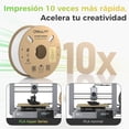 thumbnail image 3 of Creality Hyper PLA Blanco 1.75mm - Filamento PLA de Alta Velocidad para Impresora 3D, 30-600 mm/s, Precisión ±0.03mm, Carrete de 1kg (2.2 lb), 3 of 9