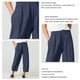 thumbnail image 3 of Pantalones de pierna ancha y cintura alta, pantalones de pierna ancha para mujer, pantalones casuales para dama, pantalones holgados para dama, noveno mejora tu experiencia, 3 of 4