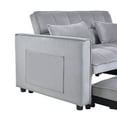 thumbnail image 5 of Gewnee 3 in 1 Convertible Sleeper Sofa Bed,Pull Out Couch Bed,Adjustable Backrest,Loveseat with Pillows & Pockets for Living Room,Apartment.Light Grey, 5 of 16