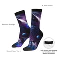thumbnail image 4 of Haiem Feathered Wolf Pattern Crew Socks – Soft & Durable Moisture-wicking Socks, Stay-Up Fit for Business, Work, and Casual Wear Size 5-11, 4 of 6