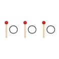 thumbnail image 4 of Cuenco de cristal Greeniant palo para golpear accesorios de percusión batidor de mazo Rojo Type1 NO1, 4 of 6