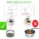 thumbnail image 5 of Aireador de grifo de doble rosca ajustable, control perfecto del caudal de agua para grifos y boquillas de ducha, adaptador macho hembra que ahorra agua y energía, 2 piezas, 5 of 5