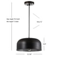 thumbnail image 3 of Safavieh Avner Adjustable Modern Solid Pendant, Painted Dark Grey, 3 of 4
