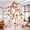 Beige, variant on Merrland 83" Multi-Level Large Cat Tree with 2 Condos, Plush Perches, Sisal Scratching Posts, Hammocks & Toys for All Cats, White and Black Spot