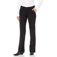 thumbnail image 2 of UNIONBAY Junior's Heather Slash Pocket Uniform Bootcut Pant, Black, 9, 2 of 3