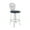 Dark Gray#2, variant on Dining Chairs Cherie Contemporary 30" Bar Height Barstool in Brushed Stainless Steel Finish and Gray Faux Leather,Wooden Dining Chairs