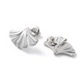 thumbnail image 2 of Non-304 Stainless Steel Stud Earrings Leaf Stainless Steel Color 12x18.5mm, 2 of 3