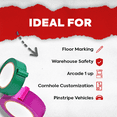 thumbnail image 3 of MAT Tape Vinyl Marking Tape Dark Blue 1.5 in. x 36 yd. Safety Floor Marking, 3 of 7