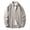Khaki, variant on felwors Mens Striped Trendy Long Sleeve Shirt Lightweight Casual Button Front Shirt Grey for Size XXXL