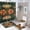 style-1, variant on Boho Vintage Floral 4Pcs Shower Curtain Set Shower Curtain Set with Carpet Bath Mat