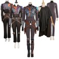 thumbnail image 2 of Sabine Cos Wren Cosplay Asoka Juego de rol Trajes de capa de batalla Disfraz de TV Mujeres adultas Superhéroe femenina Ropa de fiesta de fantasía, 2 of 5