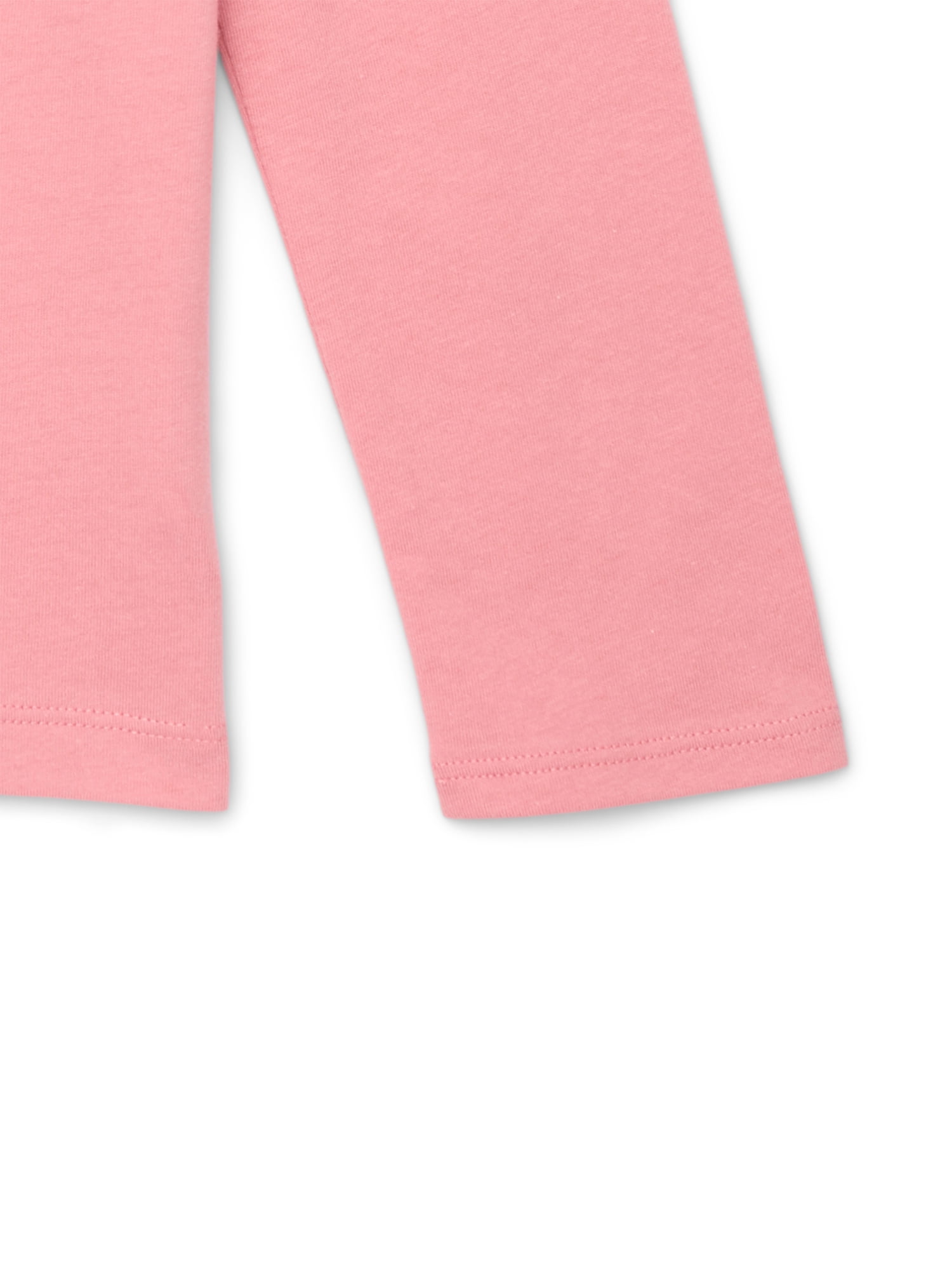 Wonder Nation Little Girls Long Sleeve Graphic Tee, Sizes 4-10
