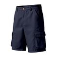 thumbnail image 3 of Lullu Boys Twill Cargo Shorts Casual Active Stretch Summer Shorts with Pockets, Sizes 4-14, 3 of 4