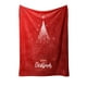 thumbnail image 2 of CaiYueKe Christmas Throw Blanket Flannel Plush Soft Warm Reversible Cozy Fleece Blankets with Red Snowflake Design for Couch Bed Sofa Home Decor Winter Gift Holiday Season Comfort, 2 of 7