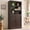 Walnut, variant on 75.2" Cherry 6-Tier Bookshelf,Bookcase with Doors for Living Room,Home Office