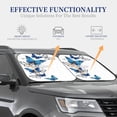thumbnail image 4 of Sikiie Blue Flying Butterflies Print Foldable Car Windshield Sun Visor, Car Window Sunshade Suitable for Sedan, SUV and Truck Car Accessories-Small, 4 of 6