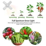 LED Grow Light Bulb Full Spectrum Foldable Plant Grow Light with Extension Hanging Pendant Light, Warm Led Grow Lamp for Indoor Plants