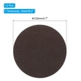 thumbnail image 2 of Uxcell 4.7" Dia. Adhesive Non-Slip Backed Felt, 2 Pcs 5mm Thick Round Lamp Base Anti-Slip Mat Anti-Scratch Pad, Brown, 2 of 6