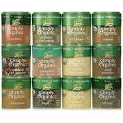 Simply Organic Spice Set Bundle with Pumpkin Pie Spice, Thyme, and Spices (12 Spices)