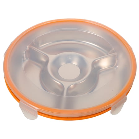 OULII Multi Compartment Stainless Steel Food Tray Reusable Divided Plate with Sealing Lid
