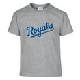 thumbnail image 2 of Youth Soft as a Grape  Royal/Gray Kansas City Royals Two-Pack T-Shirt Set, 2 of 3