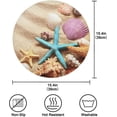 thumbnail image 3 of GZHJMY Beach Seashell Round Placemats Set of 4, Non-Slip Heat Resistant Washable Table Mats for Kitchen, Dining Room, Party Decor, 3 of 6