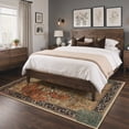 thumbnail image 3 of KUETH 5'x7' Tiger Area Rugs for Living Room, Non Slip Machine Washable Vintage Boho Rug, Low Pile Print Rug for Bedroom Dining Room Home Office, 3 of 9