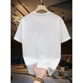 thumbnail image 2 of Men'S Casual Cotton T-Shirt - 100% Cotton Crew Neck Short Sleeve Tee, All-Season Comfort, Slight Stretch Knit Fabric, Solid Color Sports Top - Regular Fit for Adults, 2 of 6