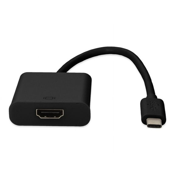 AddOn 20cm 8in USB C 3.1 Male to HDMI Female Black Adapter Cable