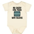 thumbnail image 3 of Inktastic Auto Mechanic Daddy Still Plays with Blocks Boys or Girls Baby Bodysuit, 3 of 5