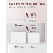 Momcozy Natural Breast Pump Wipes for Parts Cleaning On-the-go, 30 Count, Flash Clean & Resealable