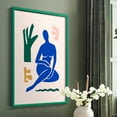 thumbnail image 5 of Matisse CDLXVII in Green Solid Wood Framed Print No Nail Hanging, 5 of 6