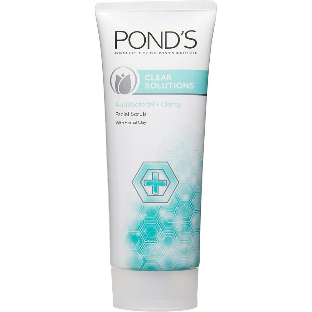 Ponds Clear Solutions Facial Scrub, AntiBacterial 1 ea