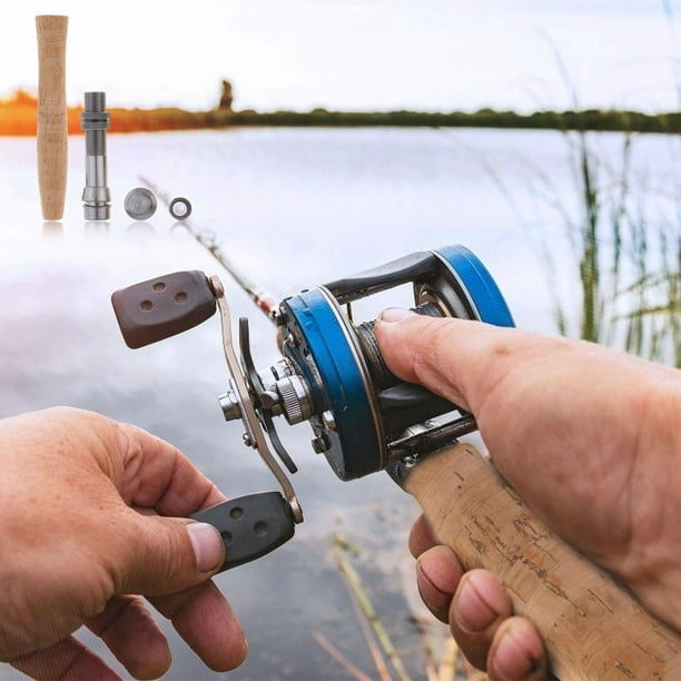 koolsoo Cork Fly Fishing Rod Handle Grip with Reel Seat for DIY Rod  Building Repair Tool Model 1