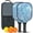 Black-2, variant on Pickleball Paddles Set Of 2, Fiberglass Surface, Liquid & Marble Print, 4 Balls & Bag