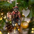 thumbnail image 4 of XWSHYW Adornos Colgantes Adorno Navideño Franquicia Divertido, Adorno de Perros para Árbol de Navidad, Adorno de Colgante para Coche con Perro Francés, Adorno de Perros, Decoración Navideña de Perros, 4 of 5