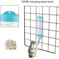 thumbnail image 3 of Minzimin 1piece Hamster Water Bottle, Little Pet Automatic Drinking Bottle with Food Container Base Hut Hanging Water Feeding Bottles Auto Dispenser for Small Animals, 3 of 6