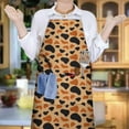 thumbnail image 6 of Leopard Print Adjustable Waterproof Apron for Adults 33x27 Inch – Cooking Apron with 2 Large Pockets, Durable Polyester Bib for Kitchen, Baking, BBQ, and Home Use, 6 of 6