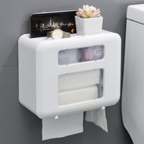 50% 0ff Clearance! Wall-Mounted Layer Tissue Box For Home Decor - For Bathroom Kitchen And Office - Modern Sturdy Plastic Tissue Container