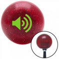 thumbnail image 1 of Green Speaker on Red Metal Flake Shift Knob with M16 x 1.5 Insert Shifter Auto Brody, 1 of 1