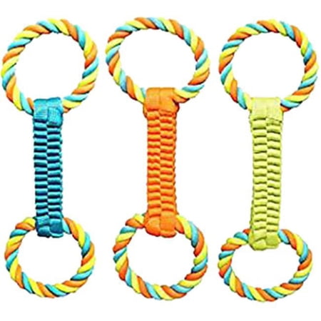Boss Pet Products Chomper Weave Rope Tug Dog Toy - Chewable Durable - 1 Piece