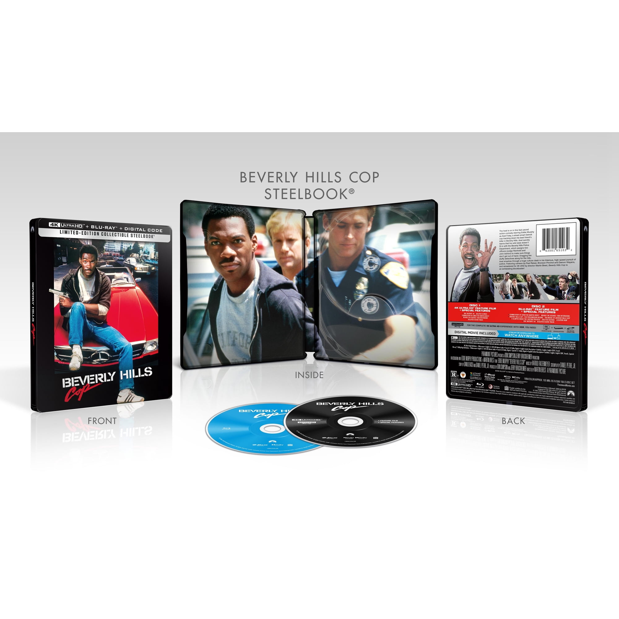 Beverly Hills Cop (Limited Edition Steelbook) (4K Ultra HD + Blu-ray) Paramount Pictures Corporation, Comedy